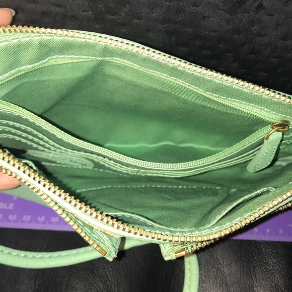 Mint Green Fossil Crossbody Purse - Picture 3 of 8